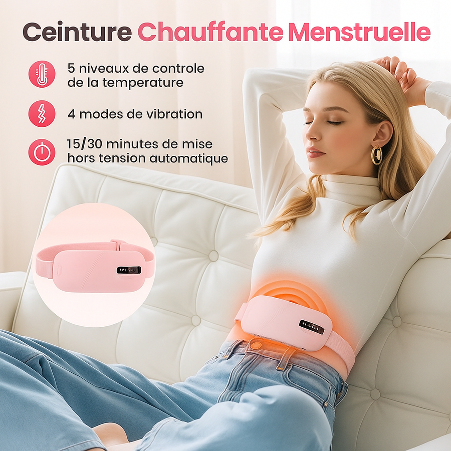 RelaxCycle Ceinture Chauffante Menstruelles